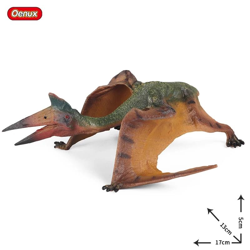 Oenux Classico Giurassico Dinosauro Giocattolo Quetzalcoatlus Ljahjas Pterodattilo Action Figures Animali Modello PVC Collezione Giocattolo per Bambini