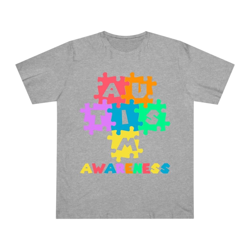 Autism Puzzle Design Autism Awareness Tshirt Unisex Adult Kids Tee Xmas Gift