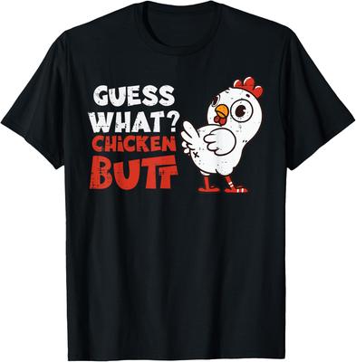 Raad Eens Kip Kont Grappige Boerderij Humor Grap Grafische T-shirt Casual Korte Mouw T-shirt voor Mannen Vrouwen