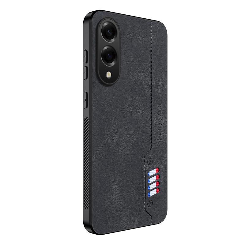 For Samsung Galaxy S25 Edge 5G Skin Feel Leather Phone Case Soft Back Cover Funda For Samsung Galaxy S25 Edge Protector