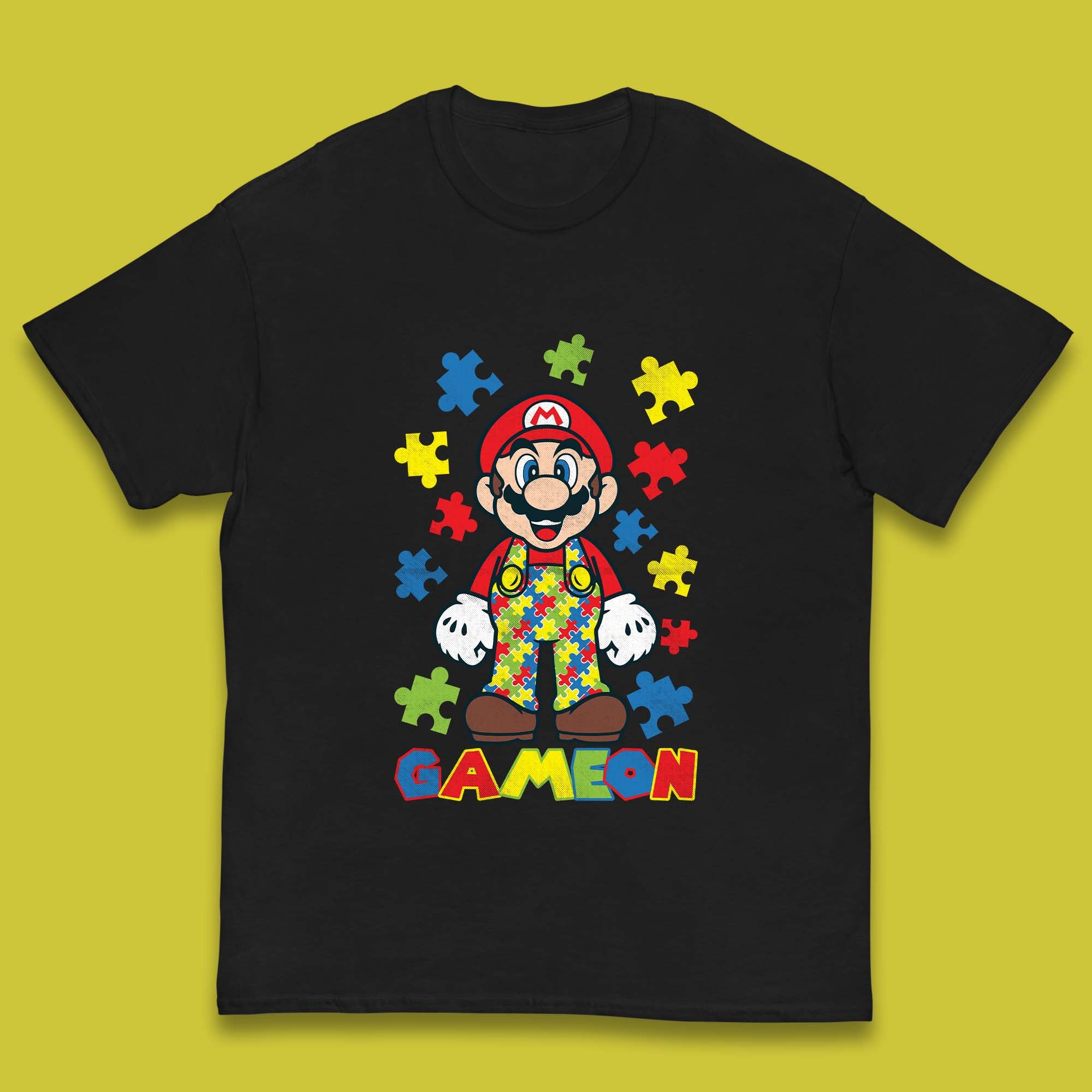 Autism Super Mario Kids T-Shirt 120