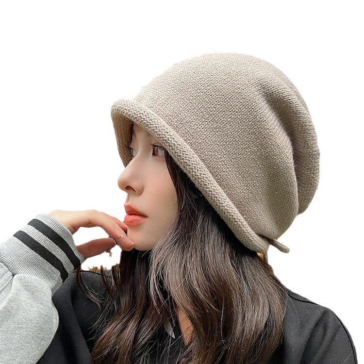 Women's Korean & Japanese-Style Slouchy Beanie: Autumn & Winter Face-Flattering Hat