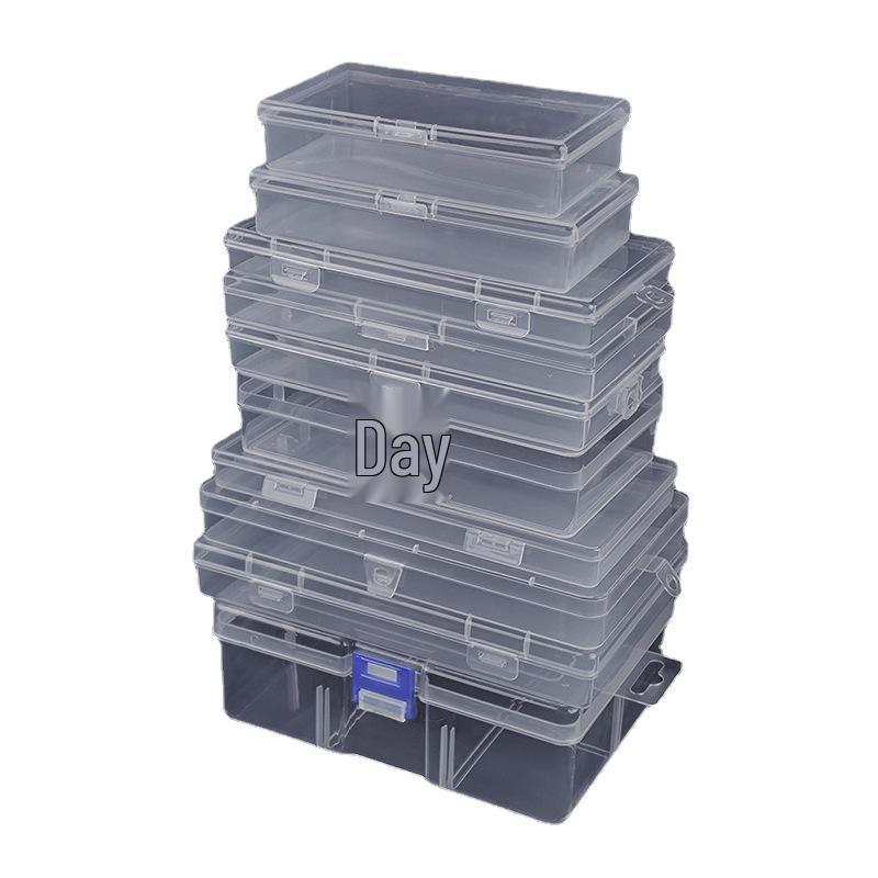 Multi-Purpose Clear Storage Box: Tackle, Stationery, Mask, Phone Case, Cable, Card Organizer
