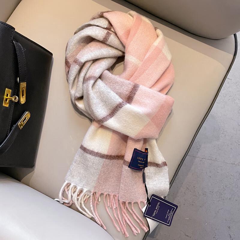 UOSU Classic Red Plaid Winter Scarf