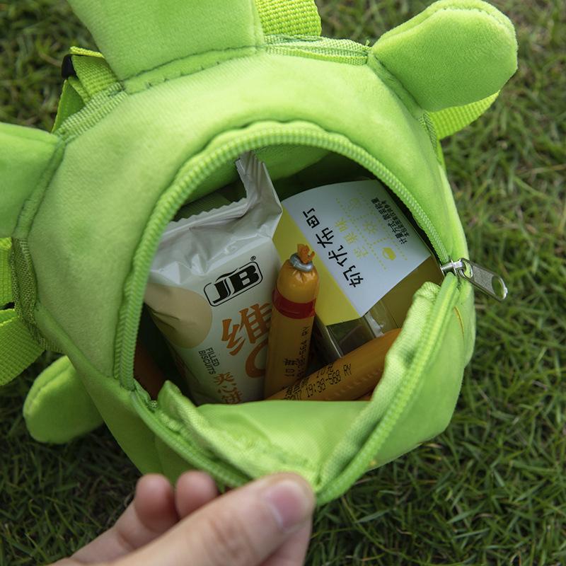 Dog Snack Bag Turtle Shape Dog Bag Pet Backpack Puppy School Bag Large Capacity Convenient Soft Portable Cute