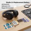 560mAh AEC643333 Replacement Battery Power Sources For Studio 2.0 Headphones Large Capacity Extended Usage Time