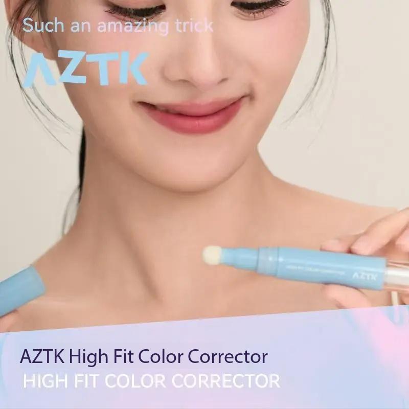 AZTK High Fit Color Corrector Liquid Concealer Pen Highlighter Stick Brightener Contouring Moisturizing Lightweight Powder Cream