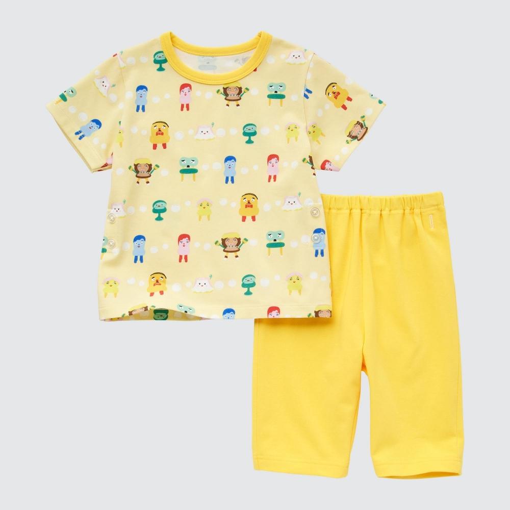 

UNIQLO JAPAN E Tele Kids Character Collection Сухая пижама с коротким рукавом