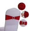 M-Modern-50PCS Elastic Chair Knot Wedding Decoration Buckle Sashes Back Cover Hotel Home Seat Elegant Modern Ribbon Decors