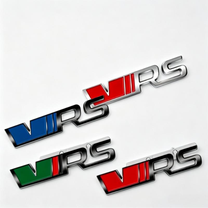 1pc Car Emblem VRS Logo Sticker For Octavia 2 3 Kamiq Kodiaq Karoq RS Superb Fabia Rapid Favorit VRS Emblem Badge Accessories