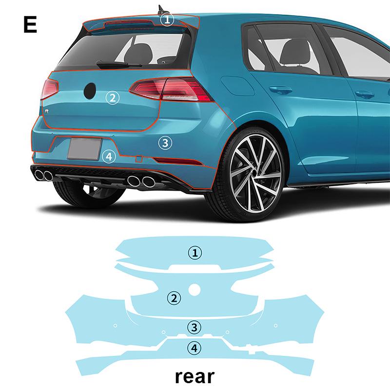 Volkswagen Golf R Invisible Anti-Scratch Paint Protection Film