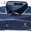 MONTAGUT Men's Comfort Stretch Cotton Colorblock Polo Shirt JG