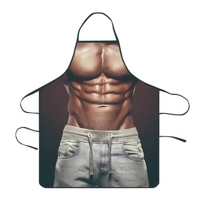 Funny And Quirky Printed Apron For Home Use, High-appearance-level Printed Kitchen Apron.