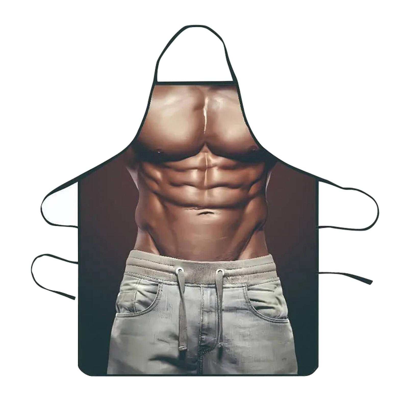 

Забавный и необычный печатный фартук для домашнего использования, кухонный фартук с печатью высокого уровня. One Size чёрный