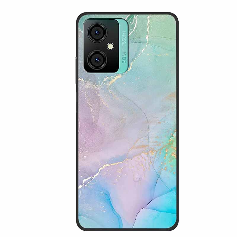 For Blackview Oscal C70 Phone Cover Case Luxury Silicone TPU For Blackview Oscal C 70 Soft Marble Flowers Protective Cases Coque