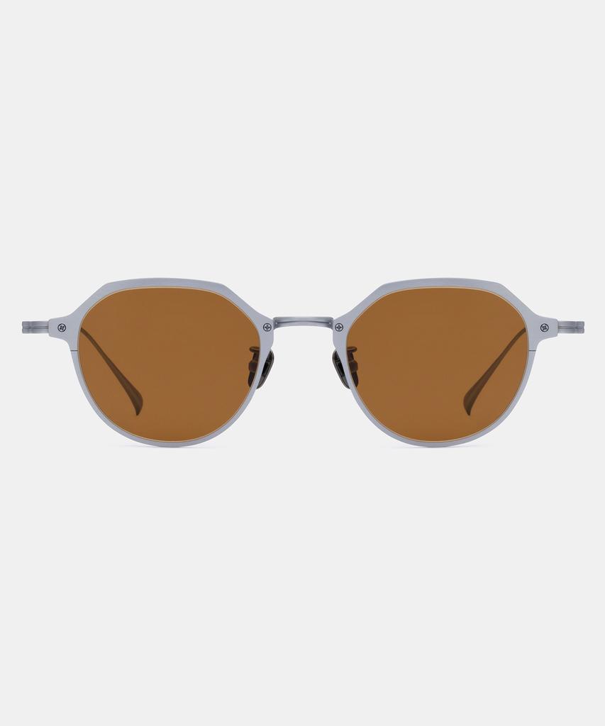 Maeteupeojeu Mp-09 Titanium Brown Sunglass Silver