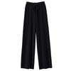 Damen Strickhose mit weitem Bein Herbst Winter Basic Weich Warm Kaschmir Strickhose Lässig Schlichter Stil Koreanisch