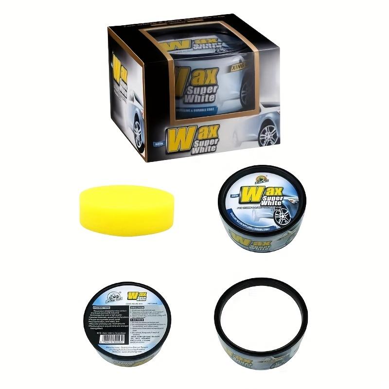 

300 г специального автомобильного воска премиум-класса белого цвета, удаляет пыль, масло и грязь, покрывает и придает блеск, защищает от солнечного света, устраняет царапины