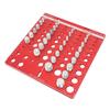 34PCS Screw Nut and Bolt Thread Checker Aluminum Alloy High Accuracy Bolt Nut Measuring Tool