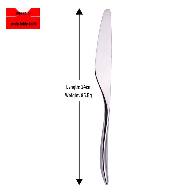 Elegantes 4-teiliges goldenes Besteckset: Messer, Gabel, Löffel aus 304 Edelstahl für Hotels