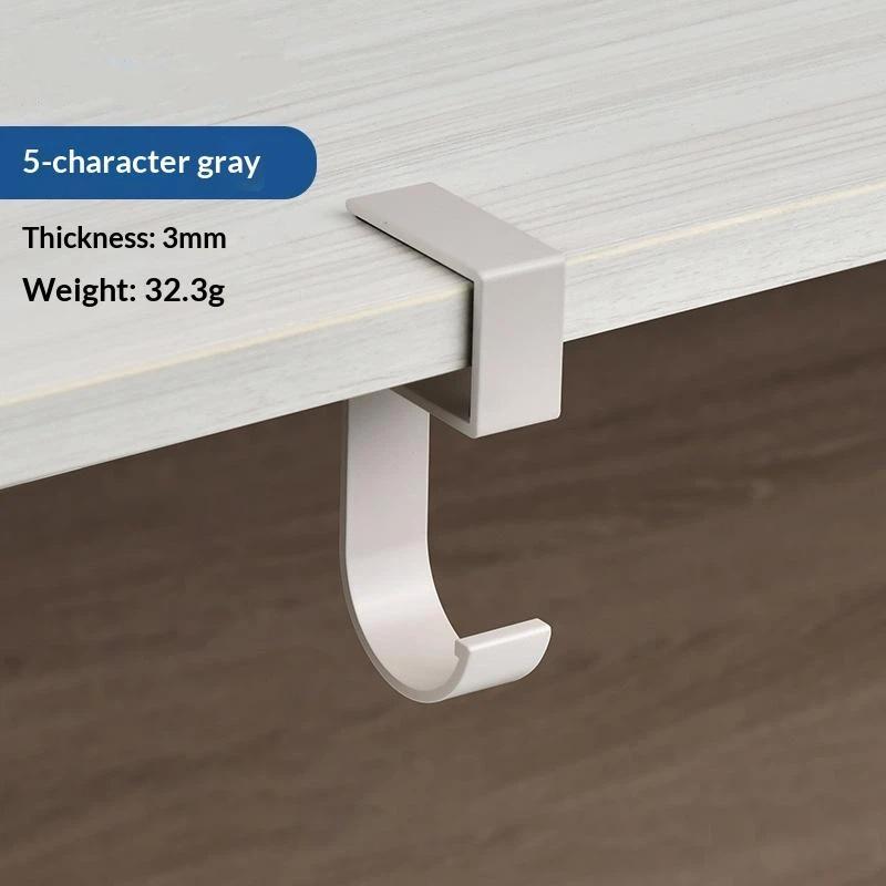 Desk Bag Hook Punch-free Removable Scratch-resistant Table Hanger for Home Office Hang Purse Backpack Umbrella Easy to Use