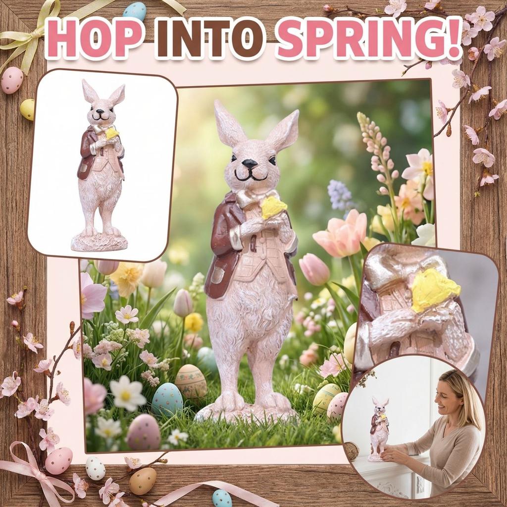 Easter Creative Cute Rabbits Resin Figurine