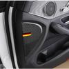 Carbon Fiber Front Door Panel Decoration Cover Trim 2Pcs For Mercedes Benz C Class W205 GLC X253 2015-2018 Car Accessories