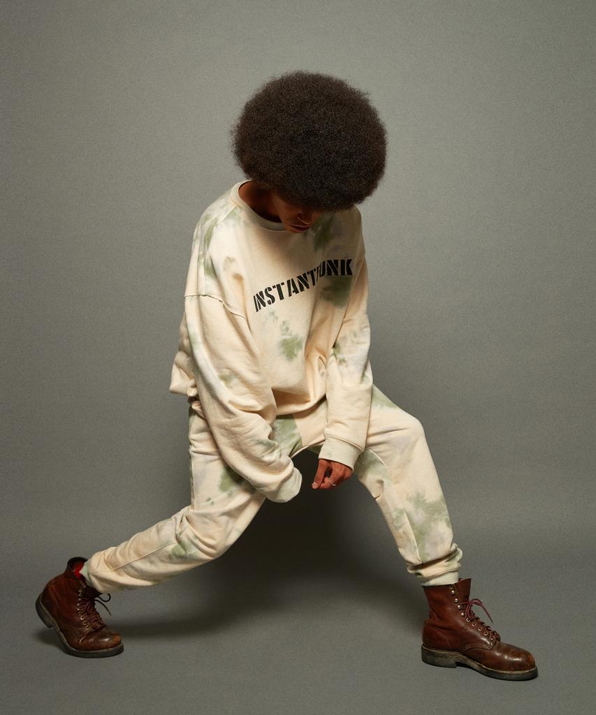 INSTANTFUNK Ms Tie-Dye Sweatpants - Ivory