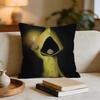Game LLittle NNightmares Cushion Cover Short Plush Pillowcase for Bed Sofa Carwashable