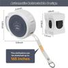 A84E-Retractable Clothesline Indoor/Outdoor Clothes Line, Anti-Slip Locking Buckle Included For Bathroom, Laundry
