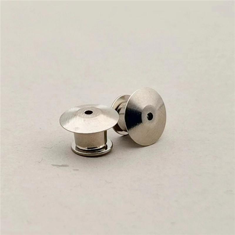 

Silver Flat-Top Brooch with Round-Head Buckle for Badges & Medals