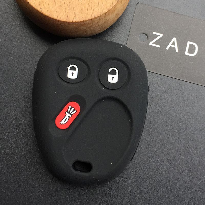 ZADsilicone rubber Car Key case cover for GMC For Buick Ranier Chevy Trailblazer S10 Envoy Yukon for Cadillac Hummer H2 Saturn f