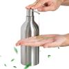 Stainless Steel Refillable Pump Bottle for Cleaning Liquids with Durable Construction Suitable for Kitchen Bathroom and Household Use