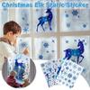 DIY Blue Snowflake Electrostatic Sticker Portable Window Glass Stickers  Wall Decals