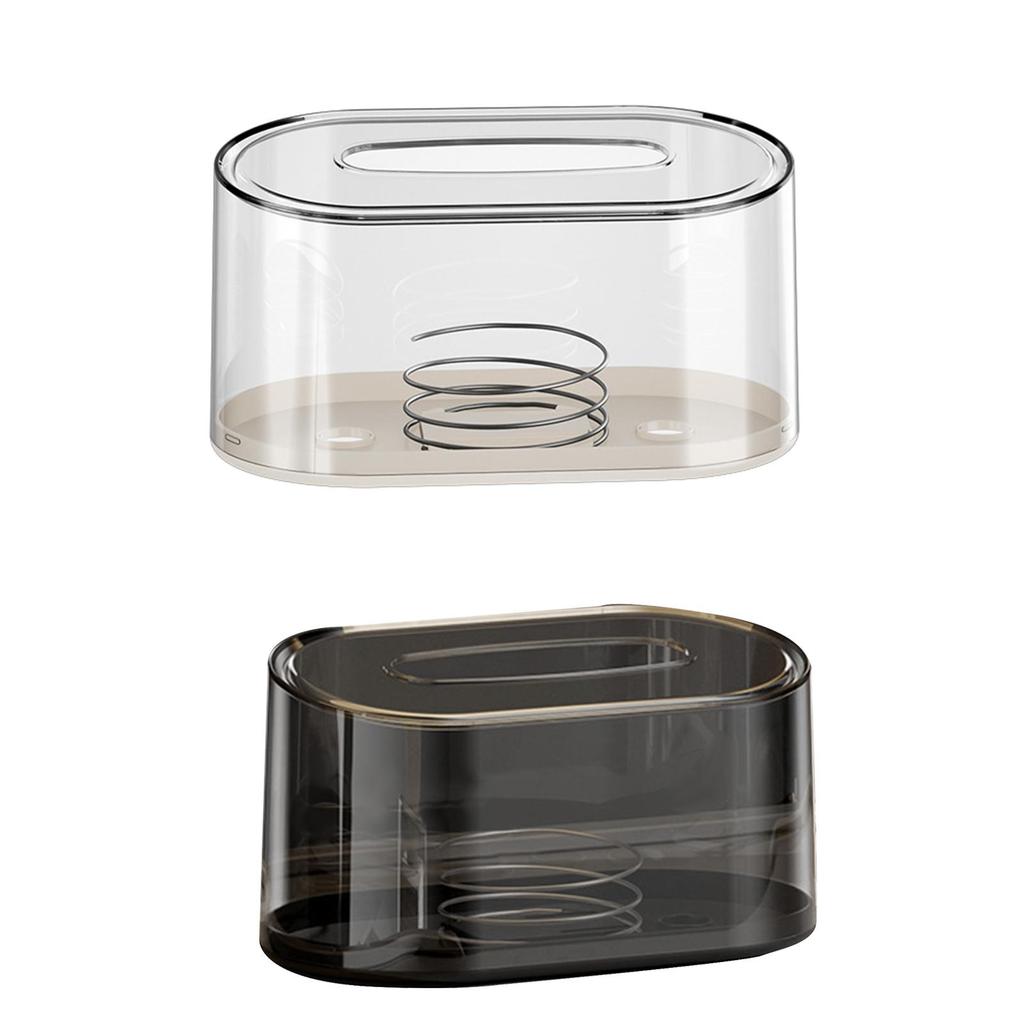 Tissue Storage Box with Spring Modern Modern Toilet Paper Rack Napkin Storage Box for Table Restroom Hotel Car Kitchen Counter