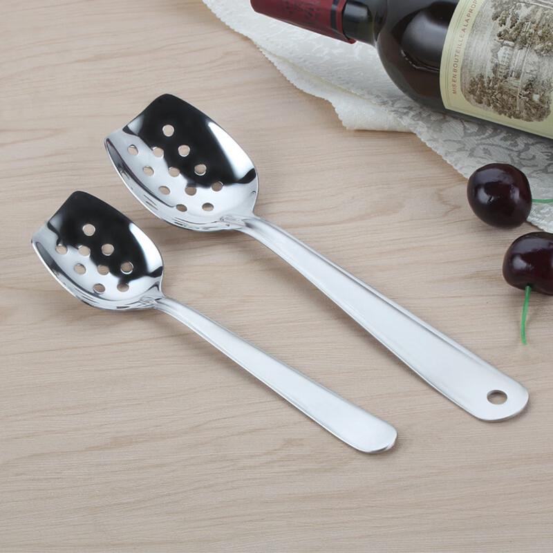 Ruhan Edelstahl Großes geschlitztes Servierlöffel-Set