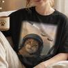 Funny Fighter Jet Pilot Cat T-Shirt, Top Gun Cat Wearing HelmeT-Shirt, Air Force Kitty Graphic Tee, Gift for Pilot Cat Lover Unisex Tee