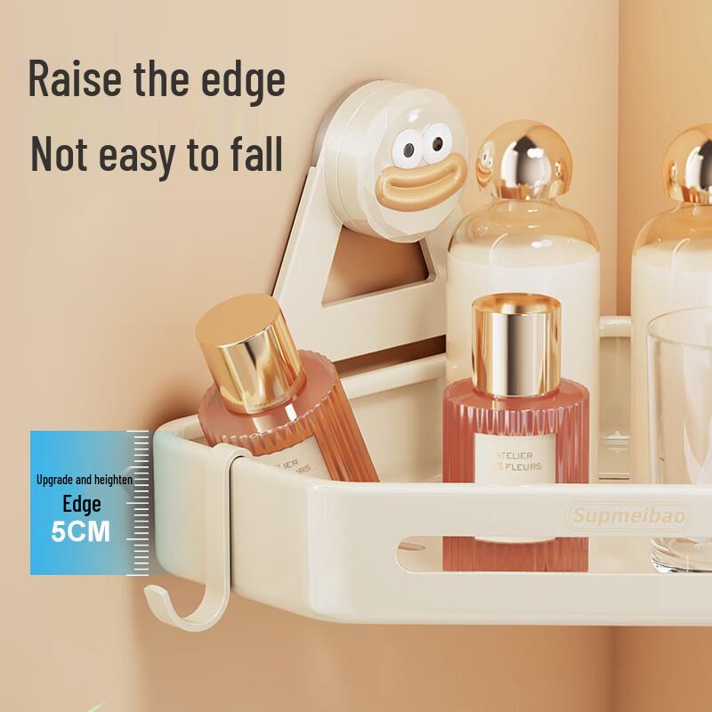 Suction Cup Bathroom Corner Shelf