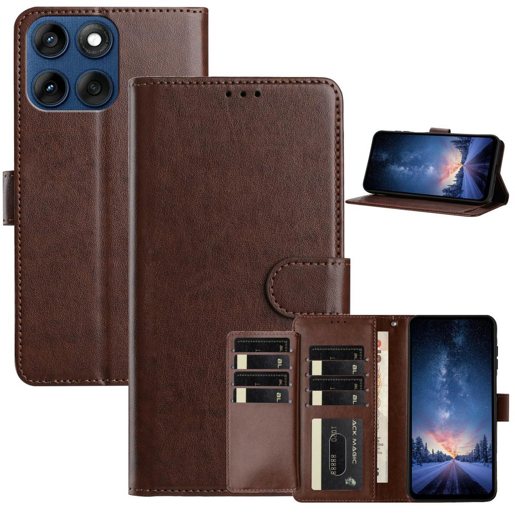 Wallet Phone Case for Motorola Edge 60 5G/Edge 60 Fusion 5G/Edge 60s 5G Stand PU Leather Folio Flip Cover with 8 Card Slot