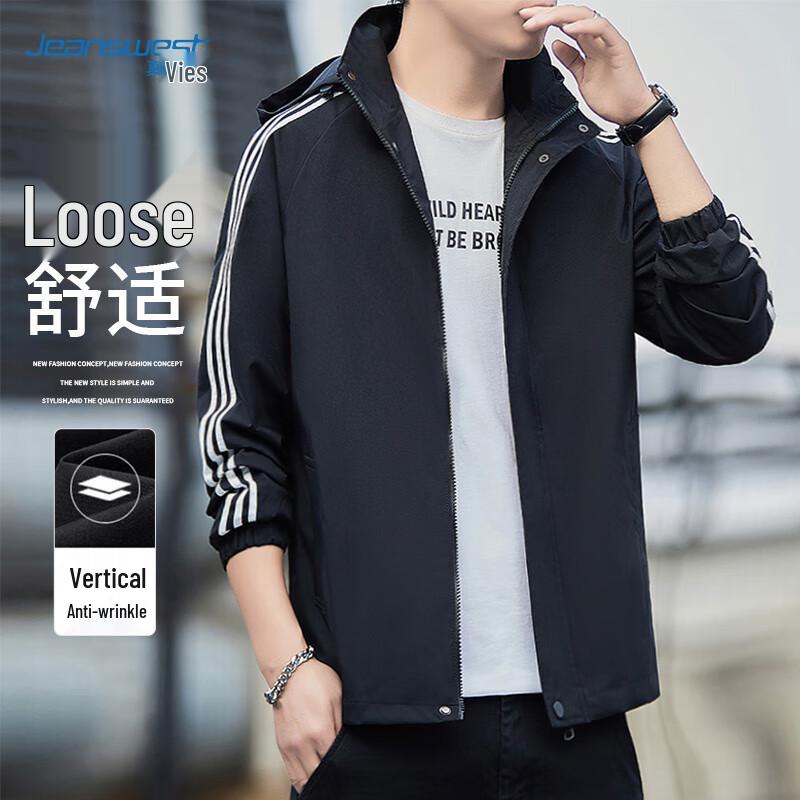 

Jeanswest Men s Stylish Hooded Jacket 3XL