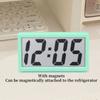 1pc Mini Battery Powered Digital Desk Clock Time Date 12-hour Display Table Clock  Wall-mounted LCD Clock With 4Pcs AG10 Battery