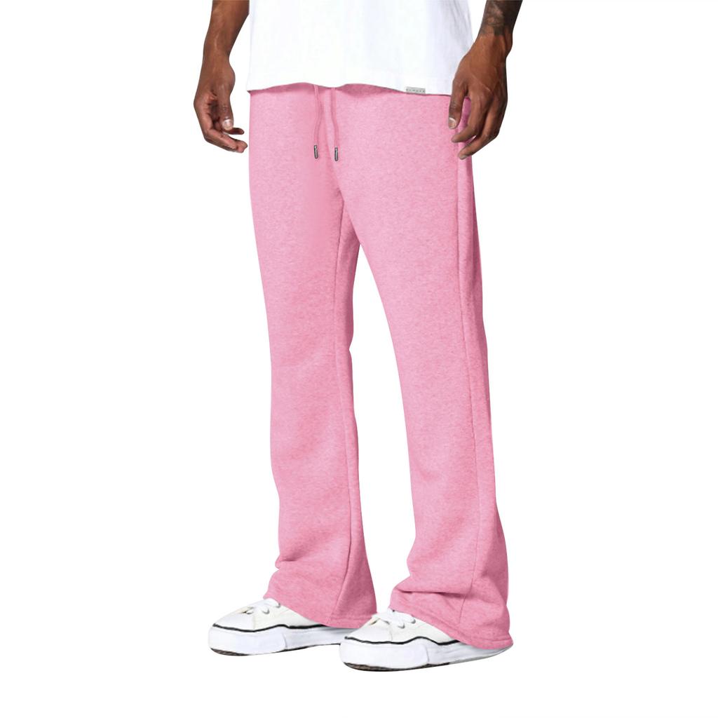 Men's Solid Color Loose Wide Leg Sweatpants Men's Casual Fashion Sweatpants