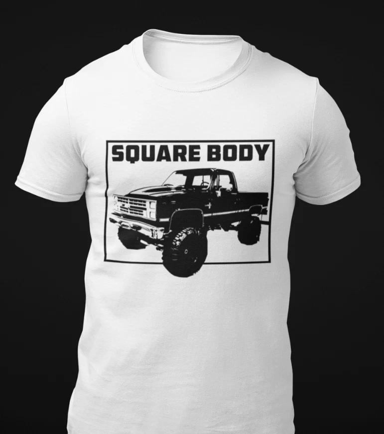 1987 K10 Silverado Square Body Truck Short-Sleeve Unisex 100% Cotton T-shirt Mens Tees Top 2XL