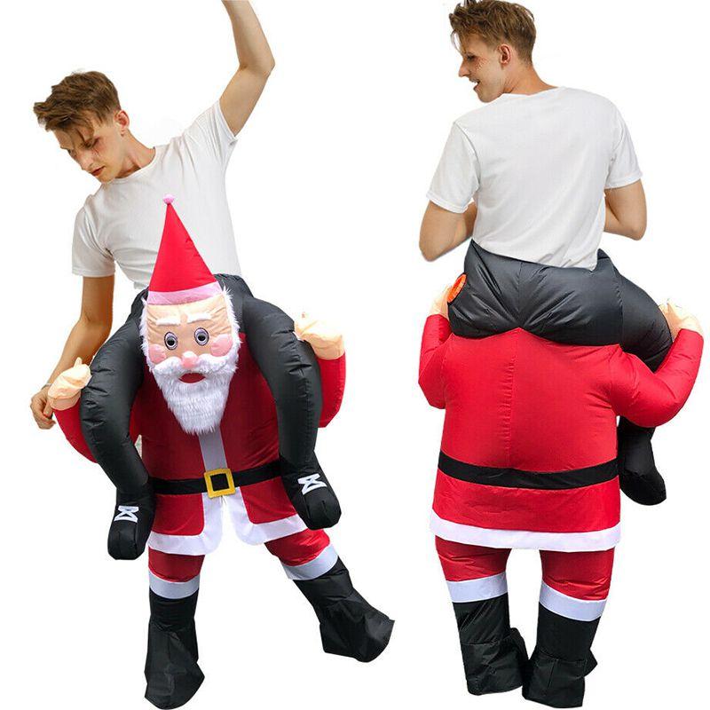 Aufblasbares Kostüm Weihnachten Weihnachtsmann Outfit für Erwachsene Perfekt für Cosplay-Events