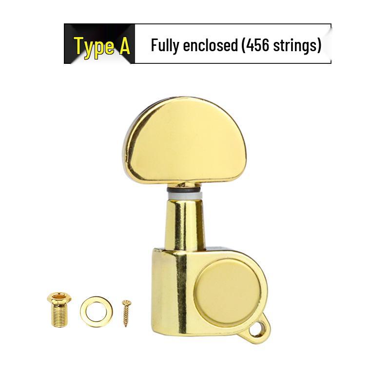 Wooden Folk Guitar Tuning Knobs: Fully Enclosed & Semi-Enclosed Adjusters