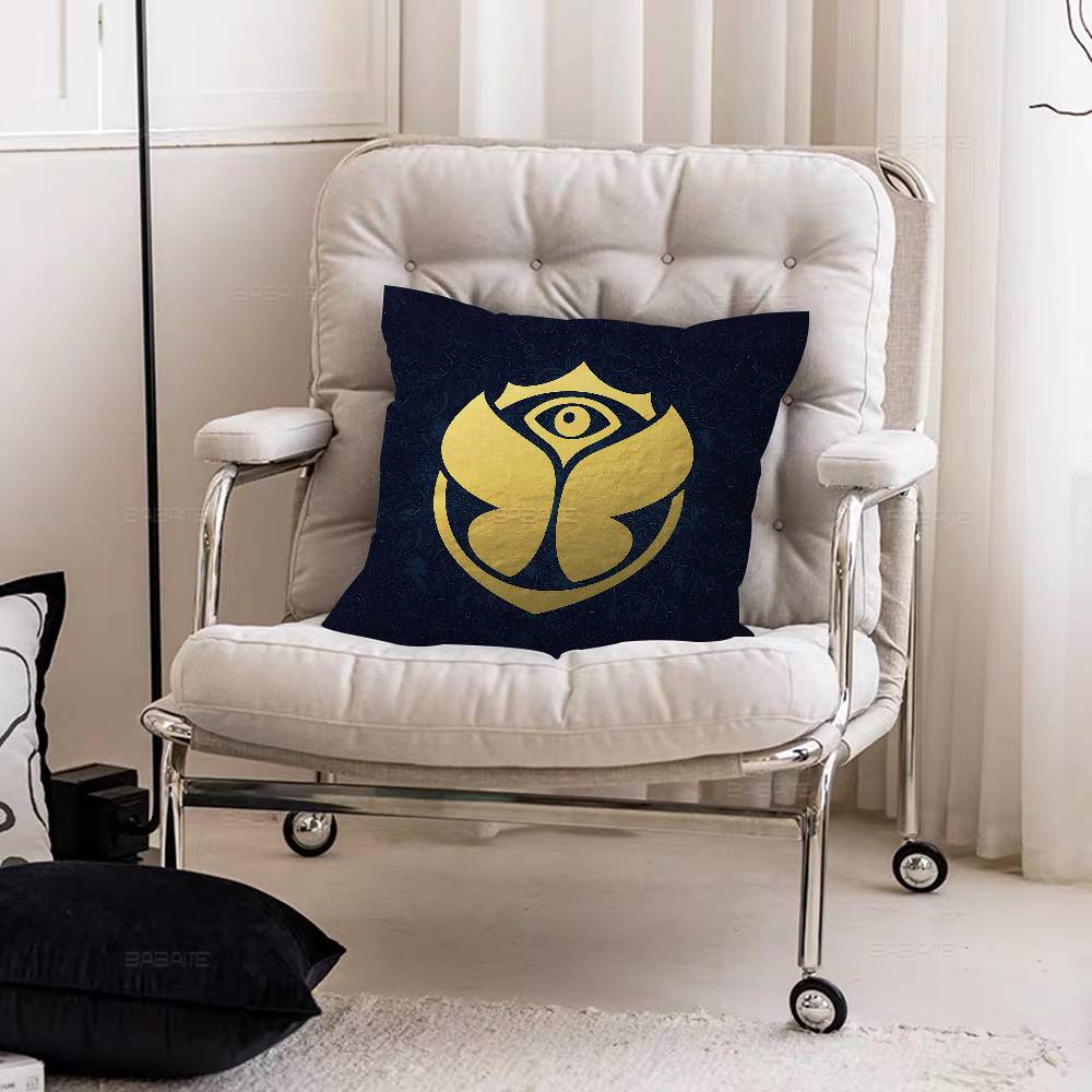 TTomorrowlands Music Logo Personalized Pillow Dust Cover Bedroom Kids Party Decoration Pillowcase Birthday Children Gift