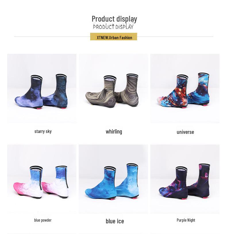 XINTOWN Solid Color Cycling Shoe Covers - Lightweight, Dustproof, Anti-Fouling Bicycle Gear