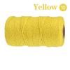 2mm 100M Macrame Cord Corda di cotone Spago Filo Stringa Artigianato Cucito fai da te Fatti a mano Arazzi Boemia Festa di nozze Decorazioni per la casa