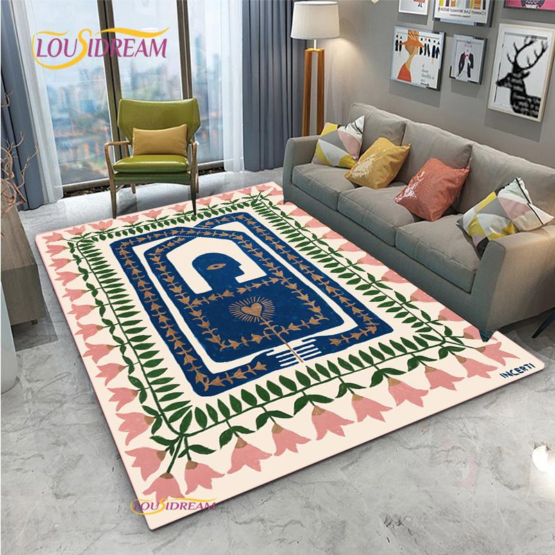 Ancient Egyptian Abstract Carpet for Living Room Bedroom Rug Kitchen Door Kids Unslip Floor Mats Photography Props Alfombra Rug