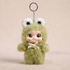 Plush Doll Keychain Cute Vinyl Face Doll Collectible Toy Soft Fluffy Bag Charm for Wallet Backpack Accessory